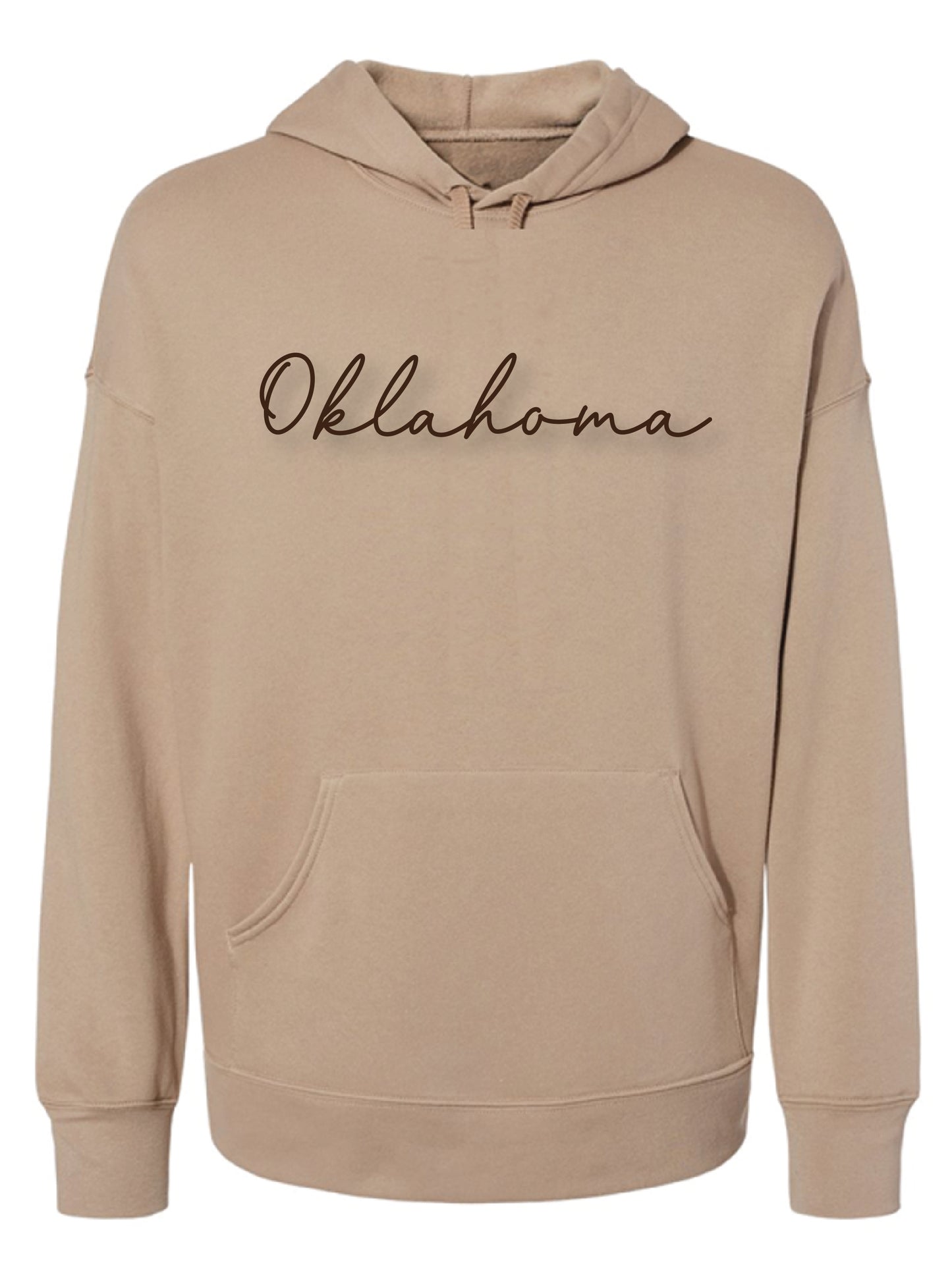Large Script USA State Hoodie