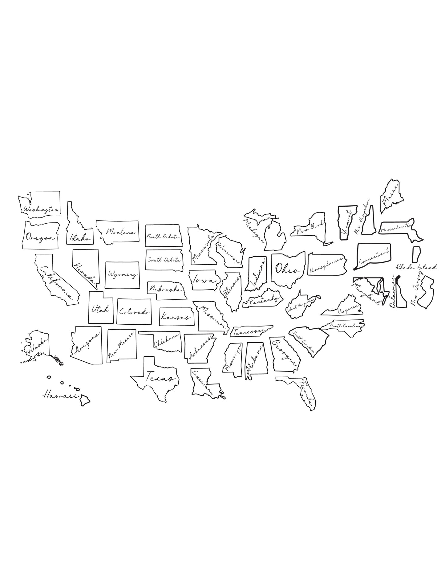 State Outline Long Sleeve Shirt