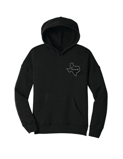 State Outline/Script Hoodie