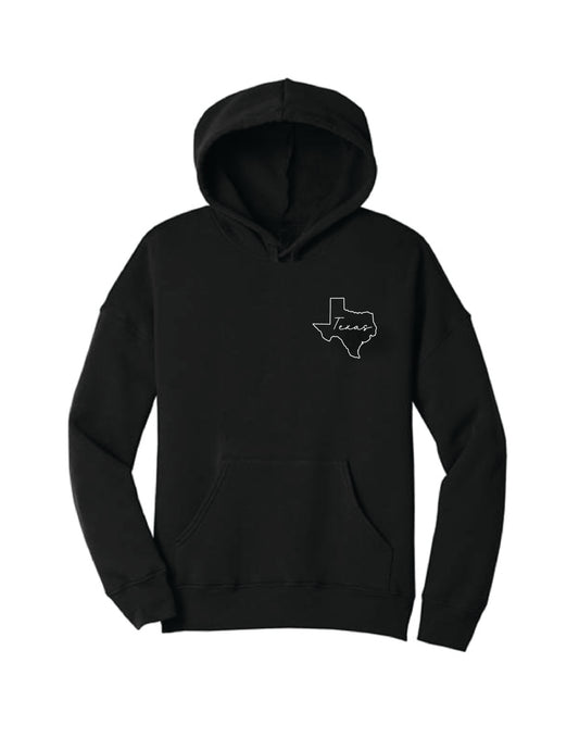 State Outline/Script Hoodie