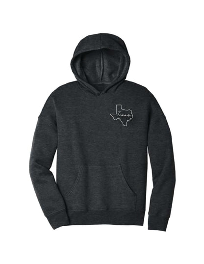 State Outline/Script Hoodie
