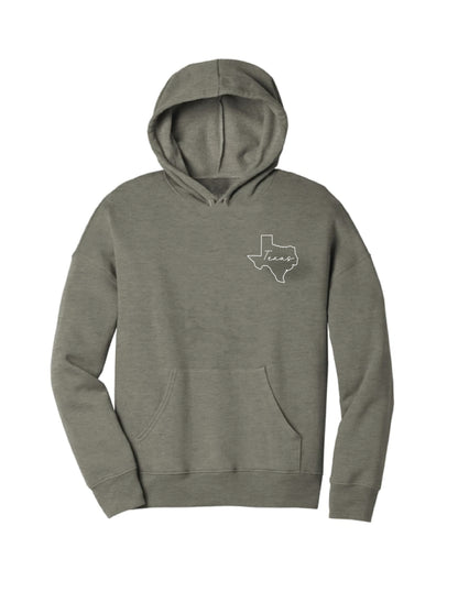 State Outline/Script Hoodie