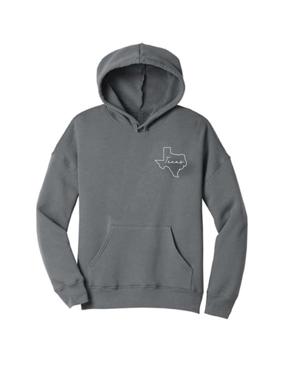 State Outline/Script Hoodie