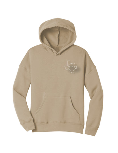 State Outline/Script Hoodie